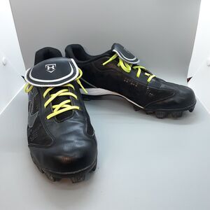 Under Armour Med Glyde womens 10 Softball Cleats Black Baseball EU42 1233552-011